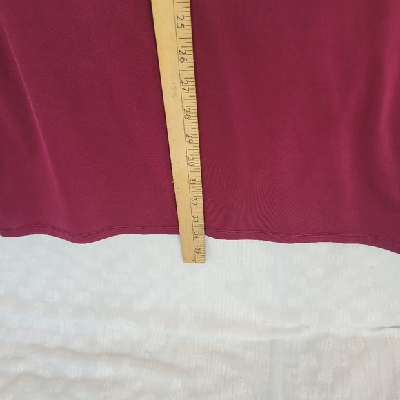 H&M burgundy scoop neck drape front sleeveless dress Y2K indie sleaze slinky L - Picture 5 of 9